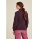 Tranquillo Feminine jersey Blouse Plum