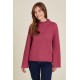 Tranquillo Loose knit sweater Red violet