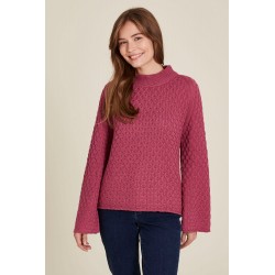 Tranquillo Loose knit sweater Red violet