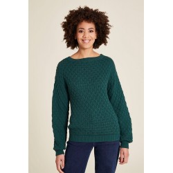 Tranquillo Patterned knit sweater Rain forest