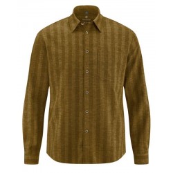 HempAge Longsleeve shirt, woven Peanut