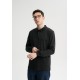 Melawear Langarm Polo Shirt Divit  Black