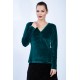 eco kledij Berlin pullover Panga aus Bio,GOTS Samt 116-petrol