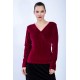 eco kledij Berlin pullover Panga aus Bio,GOTS Samt 108-Burgundy