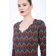 eco kledij Berlin Pullover Tatiana aus Bio GOTS Interlock Jacquard 4344-Rainbow Retro